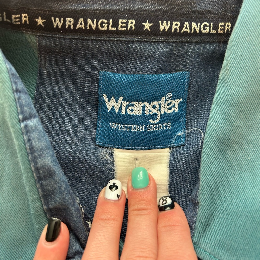 Wrangler button up, wrangler shirt, western button up
